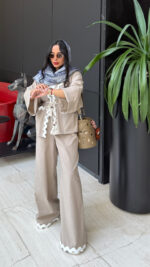 ست شوميز و شلوار مدل corno - Image 3